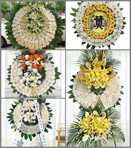 安徽池州市贵池区梅龙街道先进村花圈速递